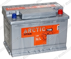 Titan Arctic Silver 6СТ-75.0 VL - Шины и диски