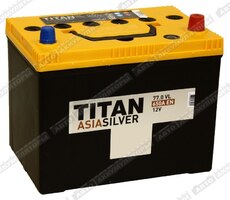 Titan Asia Silver 6СТ-77.0 VL (D26L) - Шины и диски