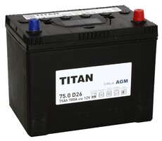 Titan AGM 6СТ-75.0 VRLA (D26L) - Шины и диски