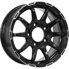 KDW KD1660(КС1113-00) R16x6.5 5x139.7 ET40 CB98.1 Black_Front_Polished - Шины и диски