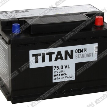 Titan Standart 6СТ-75.0 VL - Шины и диски